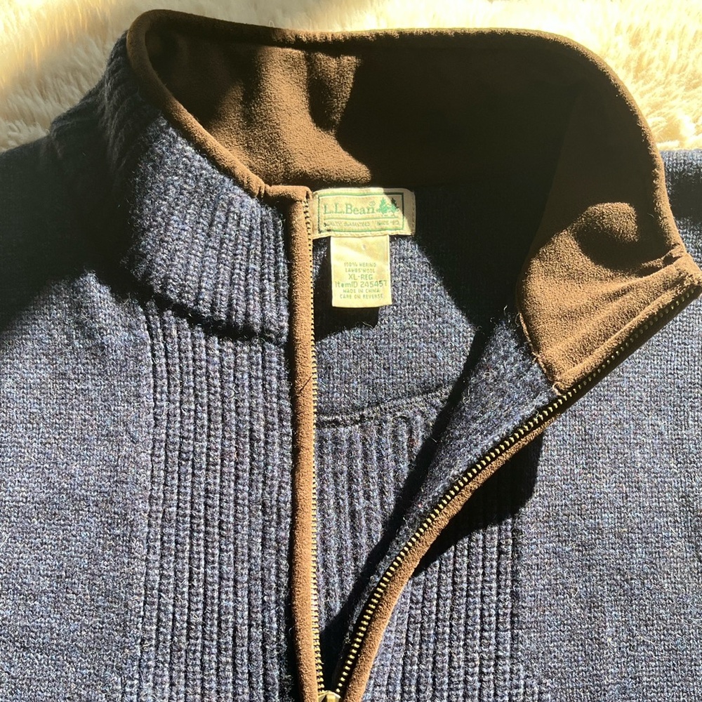 LL Bean merino wool waterfowlers vest.  XL.